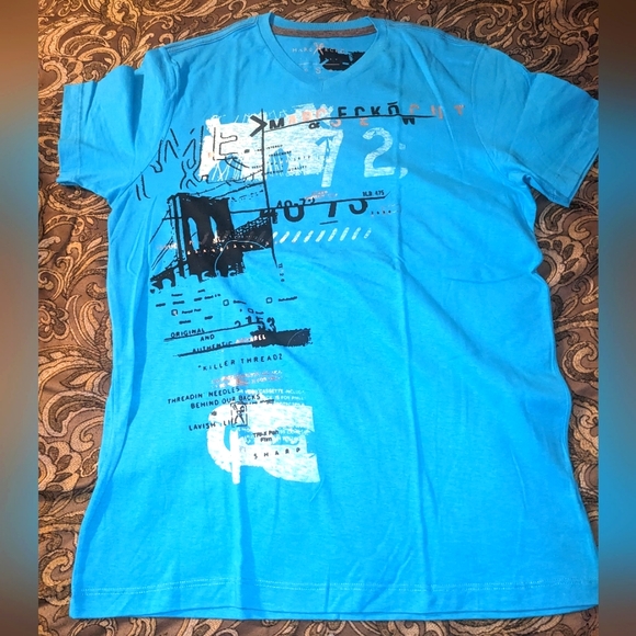 Marc Ecko Black Bridge T-shirt 🖤 💙 - Picture 1 of 3